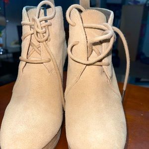 Michael Kors Cream Heeled Boots